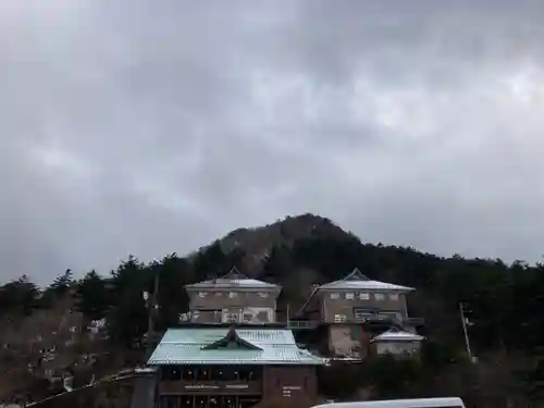 石鎚神社　土小屋遥拝殿の景色