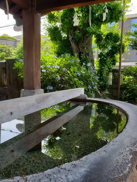 麻布氷川神社の手水舎