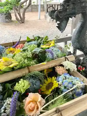 江南神社の手水舎