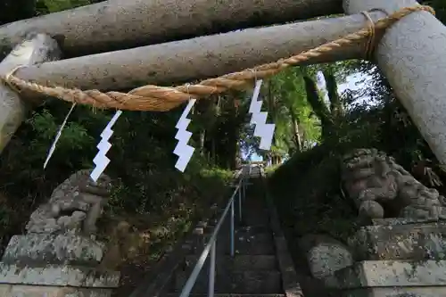 阿久津「田村神社」（郡山市阿久津町）旧社名：伊豆箱根三嶋三社の狛犬