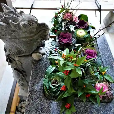 滑川神社 - 仕事と子どもの守り神の手水舎