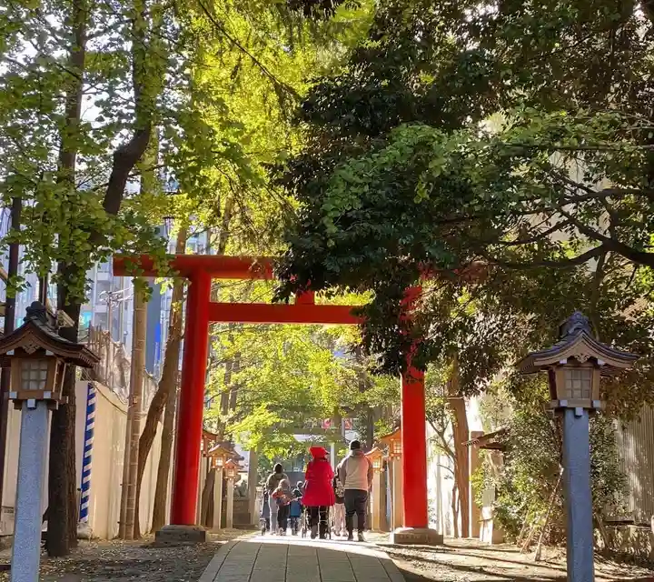 花園神社の鳥居