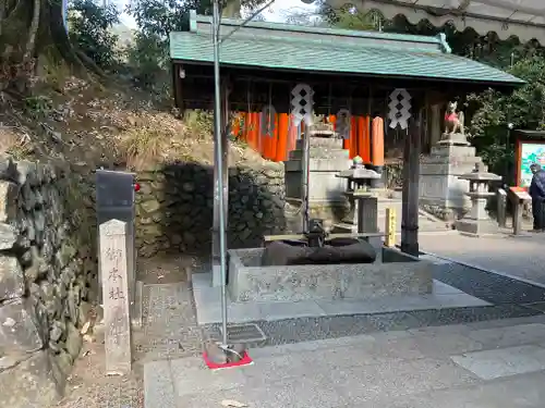 伏見稲荷大社 奥社奉拝所の手水舎