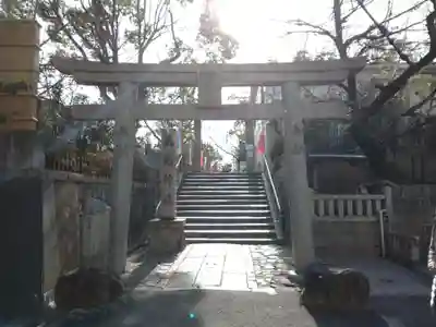 真田山 三光神社の鳥居