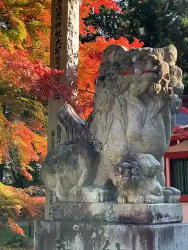 冨士御室浅間神社の狛犬