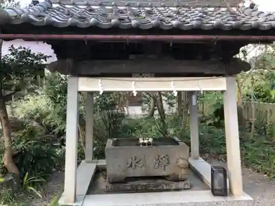 小田井縣神社の手水舎