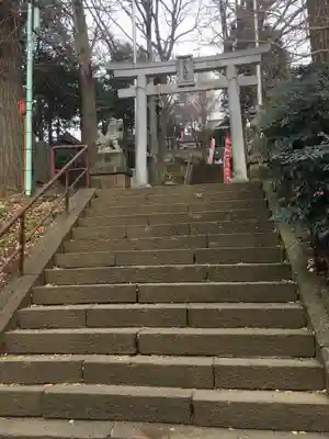 弥生神社の鳥居