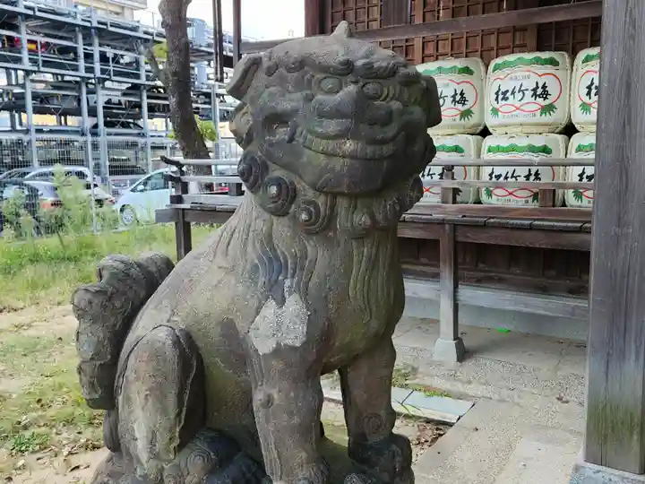 澪標住吉神社の狛犬