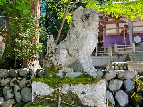 白川八幡神社の狛犬