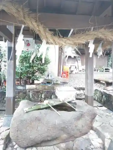 新羽杉山神社の手水舎