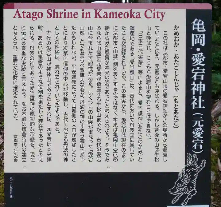 愛宕神社(阿多古神社)の歴史