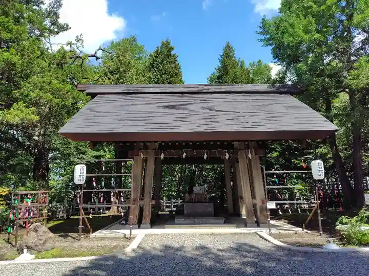 上川神社の手水舎