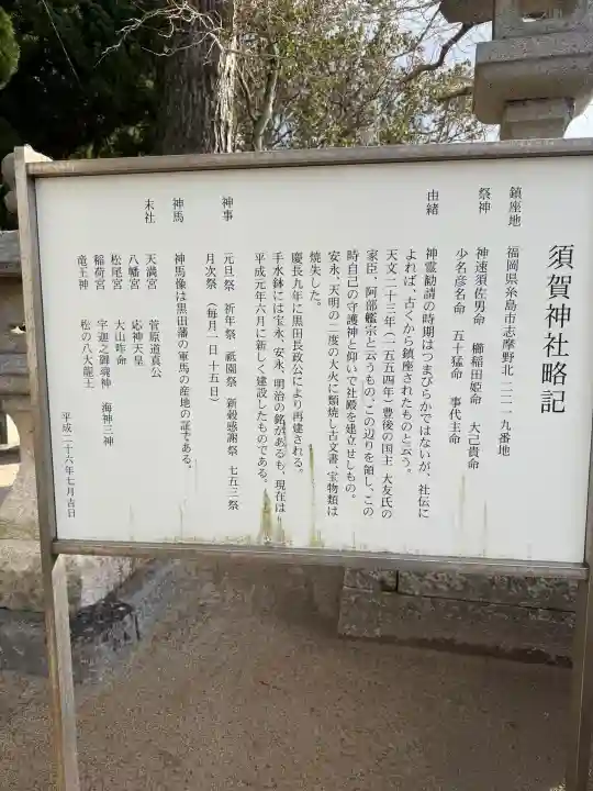 須賀神社の{uncategorized: "未分類", other: "その他", undefined: "問題あり", building: "その他建物", grave: "お墓", sacred_gate: "鳥居", guardian: "狛犬", statue: "像", buddha: "仏像", history: "歴史", nature: "自然", garden: "庭園", animal: "動物", pagoda: "塔", temizu: "手水舎", mountain_gate: "山門・神門", sanctuary: "本殿・本堂", subordinate: "末社・摂社", art: "芸術", scenery: "景色", jizo: "地蔵", ema: "絵馬", goshuin: "御朱印", omikuji: "おみくじ", items: "授与品その他", amulet: "お守り", goshuincho: "御朱印帳", eats: "食事", festival: "お祭り", votive_dance: "神楽", shichigosan: "七五三参", wedding: "結婚式", experience: "体験その他", initially: "初詣", around: "周辺", anti_infection: "感染症対策"}