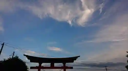 石母田　三吉神社の景色