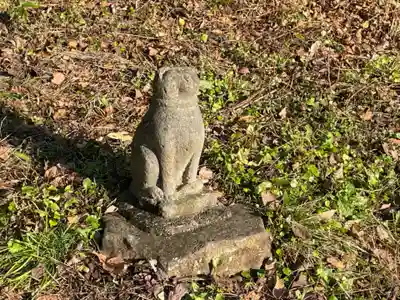 熊田坂温泉神社の狛犬