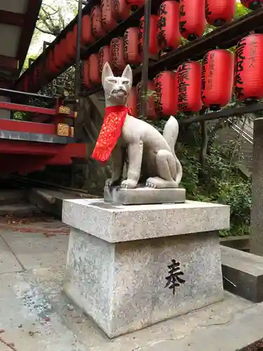 市谷亀岡八幡宮の狛犬