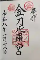 虎ノ門金刀比羅宮の御朱印