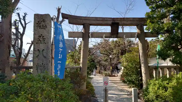 鳩森八幡神社の鳥居