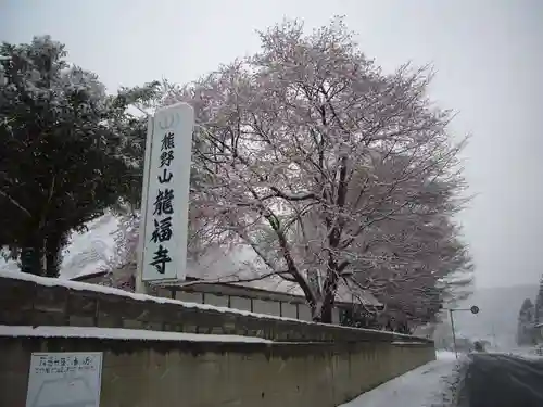 糸沢　龍福寺の景色