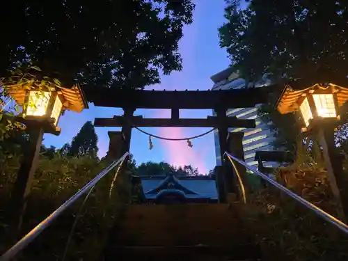 落合白山神社の鳥居