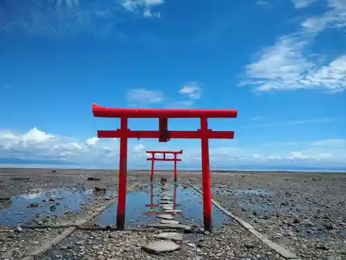 大魚神社　海中鳥居の鳥居