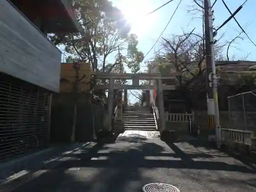 真田山 三光神社の鳥居