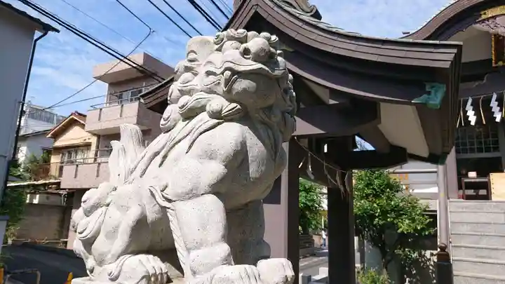 神楽坂若宮八幡神社の狛犬