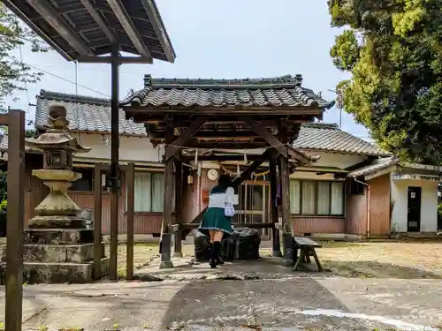 西桑名神社の手水舎
