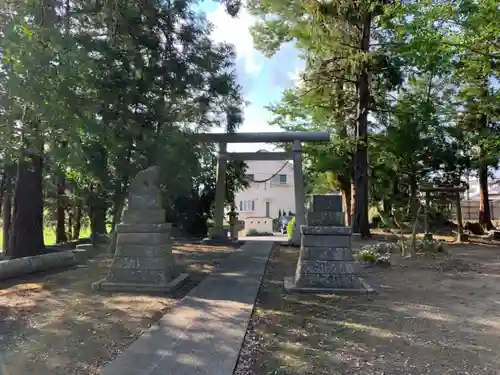 横田神社の狛犬