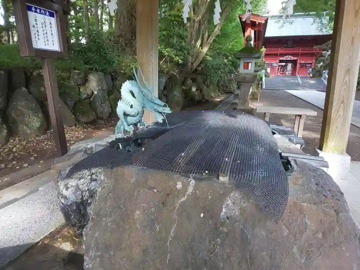 富士山東口本宮 冨士浅間神社の手水舎
