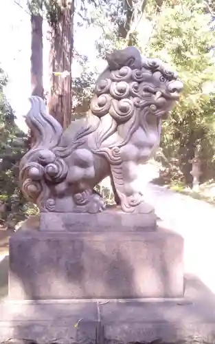 道野辺八幡宮の狛犬