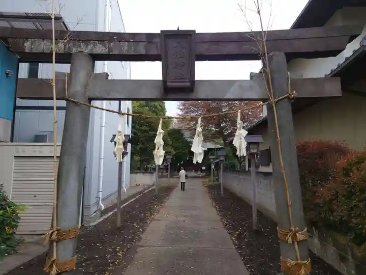 下石原八幡神社の鳥居