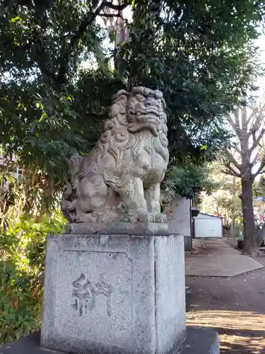 新井天神北野神社の狛犬