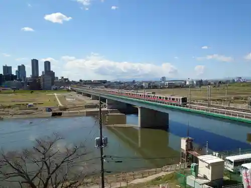 多摩川浅間神社の景色