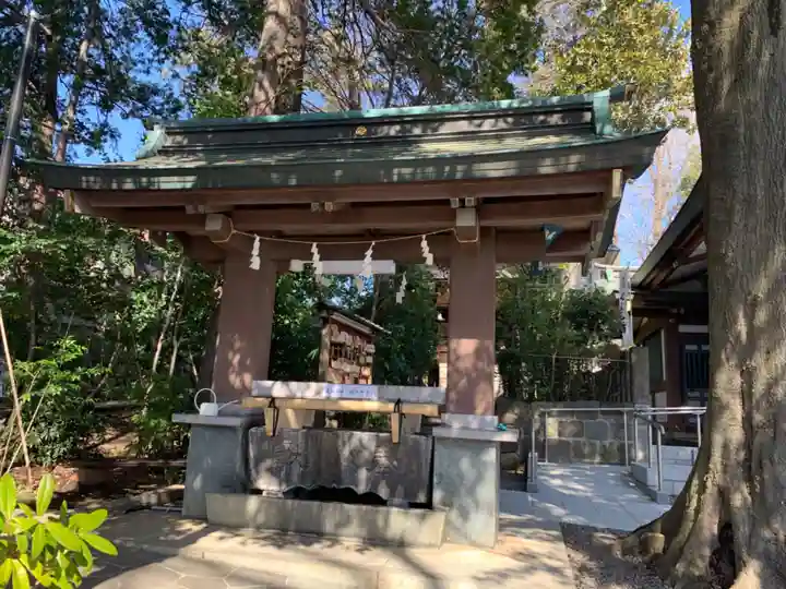 北澤八幡神社の手水舎