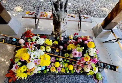 滑川神社 - 仕事と子どもの守り神の手水