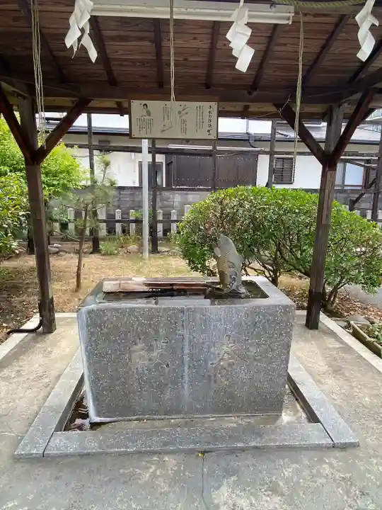 荒生田神社の手水舎