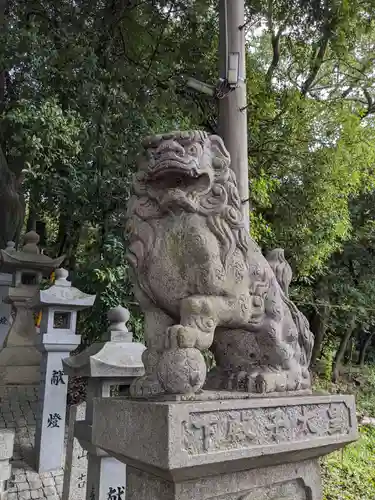 白山神社（二子町）の狛犬