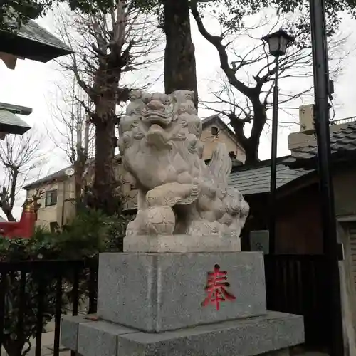 上平井天祖神社の狛犬