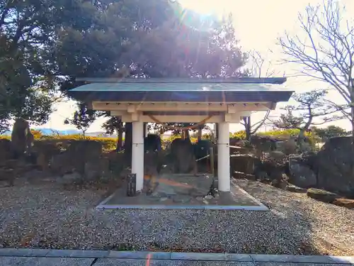 神明社（上細池神明社）の手水舎