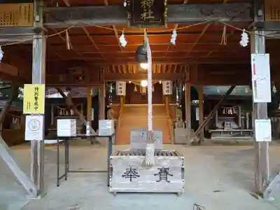 田瀬神社の本殿・本堂