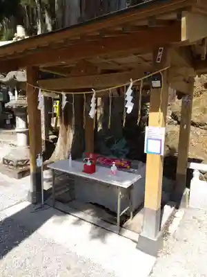 中之嶽神社の手水舎