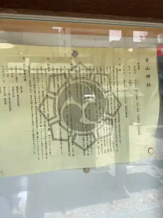 金山神社の歴史