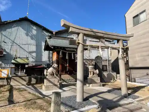 彌榮神社（岡御旅所）の鳥居