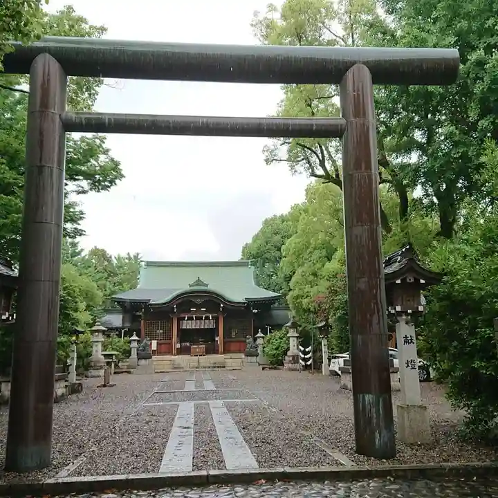 溝旗神社(肇國神社)の鳥居