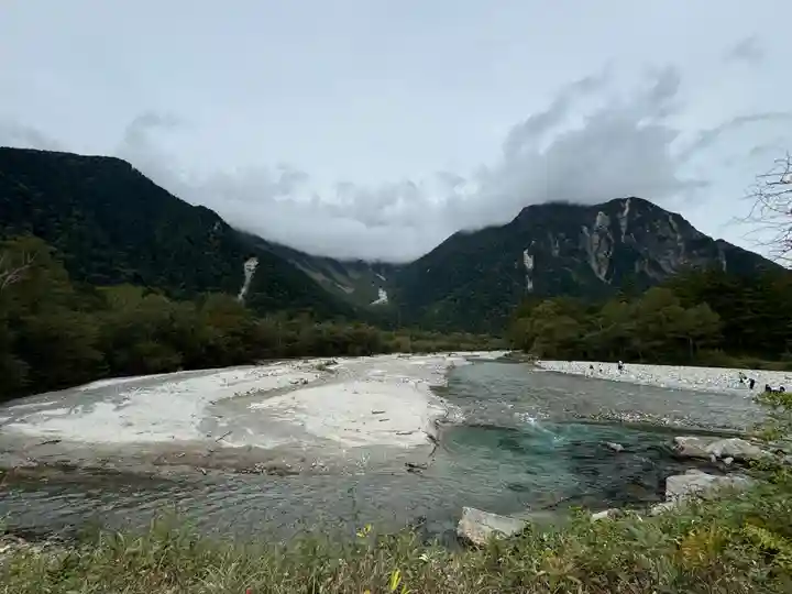 穂高神社奥宮の自然