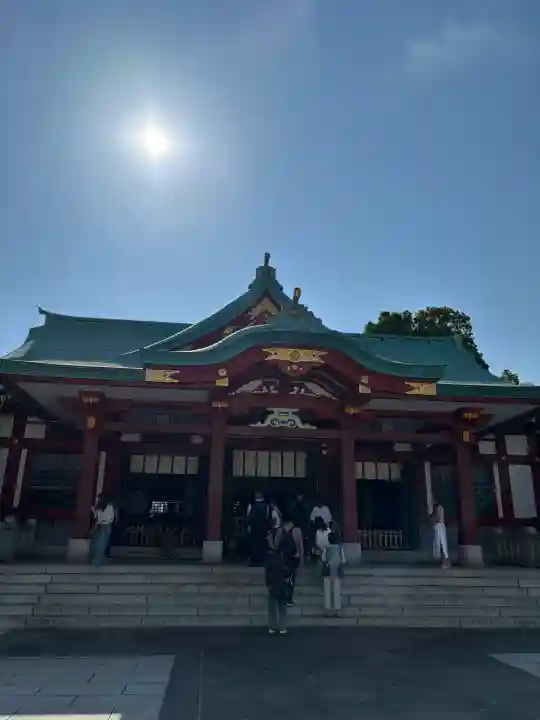 日枝神社の{uncategorized: "未分類", other: "その他", undefined: "問題あり", building: "その他建物", grave: "お墓", sacred_gate: "鳥居", guardian: "狛犬", statue: "像", buddha: "仏像", history: "歴史", nature: "自然", garden: "庭園", animal: "動物", pagoda: "塔", temizu: "手水舎", mountain_gate: "山門・神門", sanctuary: "本殿・本堂", subordinate: "末社・摂社", art: "芸術", scenery: "景色", jizo: "地蔵", ema: "絵馬", goshuin: "御朱印", omikuji: "おみくじ", items: "授与品その他", amulet: "お守り", goshuincho: "御朱印帳", eats: "食事", festival: "お祭り", votive_dance: "神楽", shichigosan: "七五三参", wedding: "結婚式", experience: "体験その他", initially: "初詣", around: "周辺", anti_infection: "感染症対策"}
