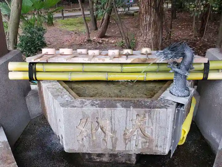 阿比太神社の手水舎
