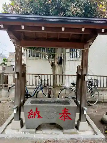 上妙典八幡神社の手水舎