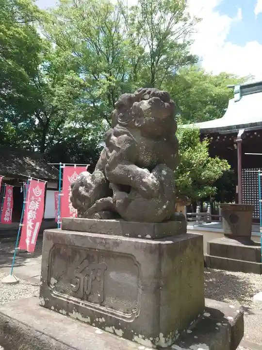 新曽氷川神社の狛犬